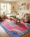 Heritage Elegance Collection Area Rug -  Winterthur (Fuchsia) Rectangle Fuchsia  lifestyle 15