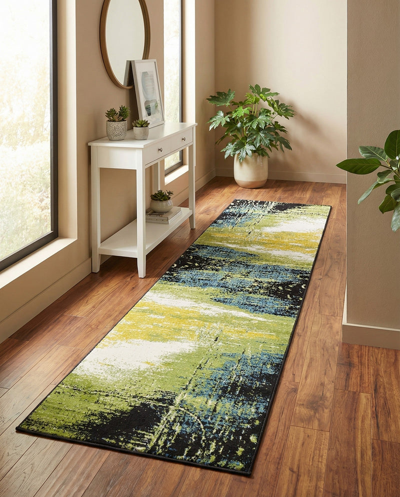 Venetian Elegance Collection Area Rug -  Chioggia Runner Light Green  lifestyle 39