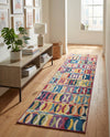 Urban Terrace Collection Area Rug -  Boardwalk Runner Multi  lifestyle 78