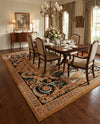 Patio Heritage Collection Area Rug - Veranda Rectangle Black Gold Brown  lifestyle 30