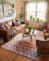 Mediterranean Lattice Collection Area Rug - Santorini (Multi) Rectangle Multi  lifestyle 14