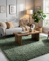 Alpine Plush Collection Area Rug -  Cortina (Sage) Square Sage  lifestyle 28