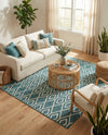 Urban Oasis Rugs Collection Area Rug -  Boulevard (Teal) Rectangle Teal  lifestyle 15