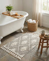 Sahara Chic Collection Area Rug - Marrakech Rectangle Gray Ivory  lifestyle 12