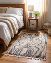 Cozy Cove Shag Collection Area Rug -  Seabreeze Rectangle Gray  lifestyle 15