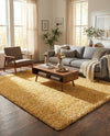 Alpine Plush Collection Area Rug -  Cortina (Sun Yellow) Rectangle Sun Yellow  lifestyle 3
