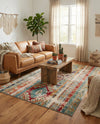 Sedona Vista Collection Area Rug -  Navajo Rectangle Blue  lifestyle 18