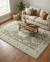Tribal Terrace Treasures Collection Area Rug -  Incan Isle (Green) Rectangle Green  lifestyle 17