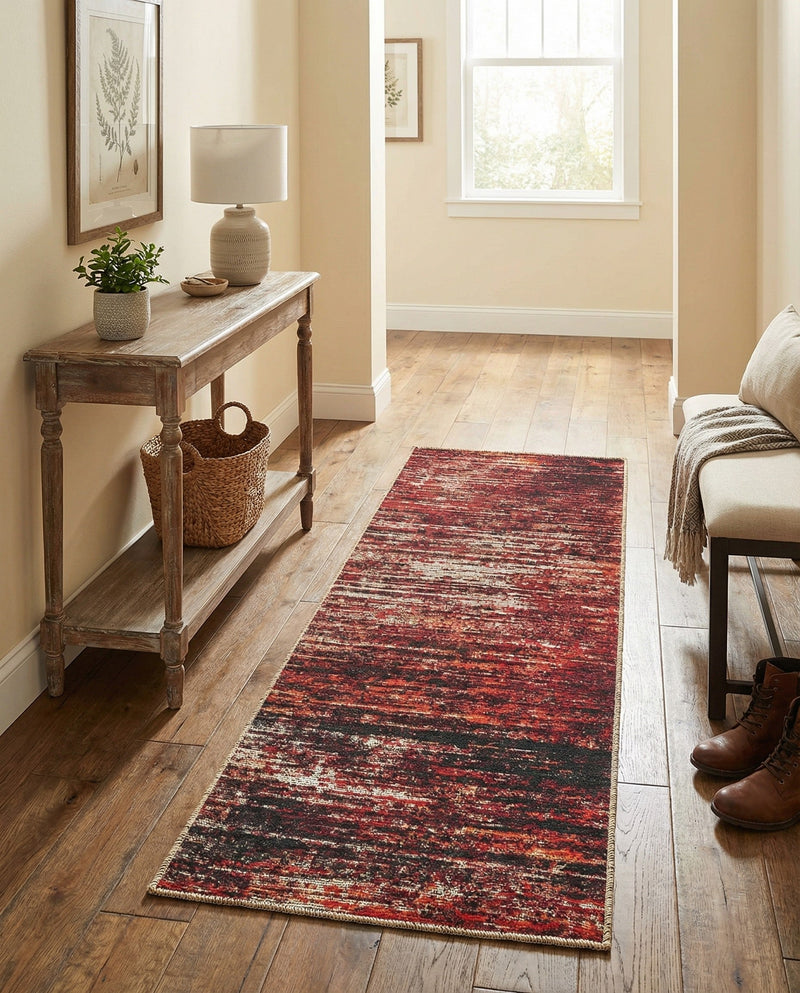 Sahara Essence Collection Area Rug - Oasis (Rust Red) Runner Rust Red  lifestyle 26