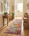 Colorburst Oasis Collection Area Rug -  Azura Runner Multi  lifestyle 73