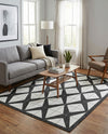 Urban Terrace Collection Area Rug -  Hudson Rectangle Black and White  lifestyle 11