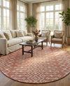 Savannah Pergola Collection Area Rug -  Pergola (Rust Red) Round Rust Red  lifestyle 89