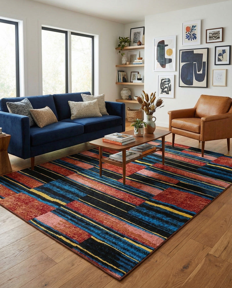 Urban Terrace Collection Area Rug -  Courtyard Rectangle Multi  lifestyle 11