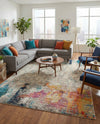 Chromatic Oasis Collection Area Rug -  Azure Rectangle Beige  lifestyle 16