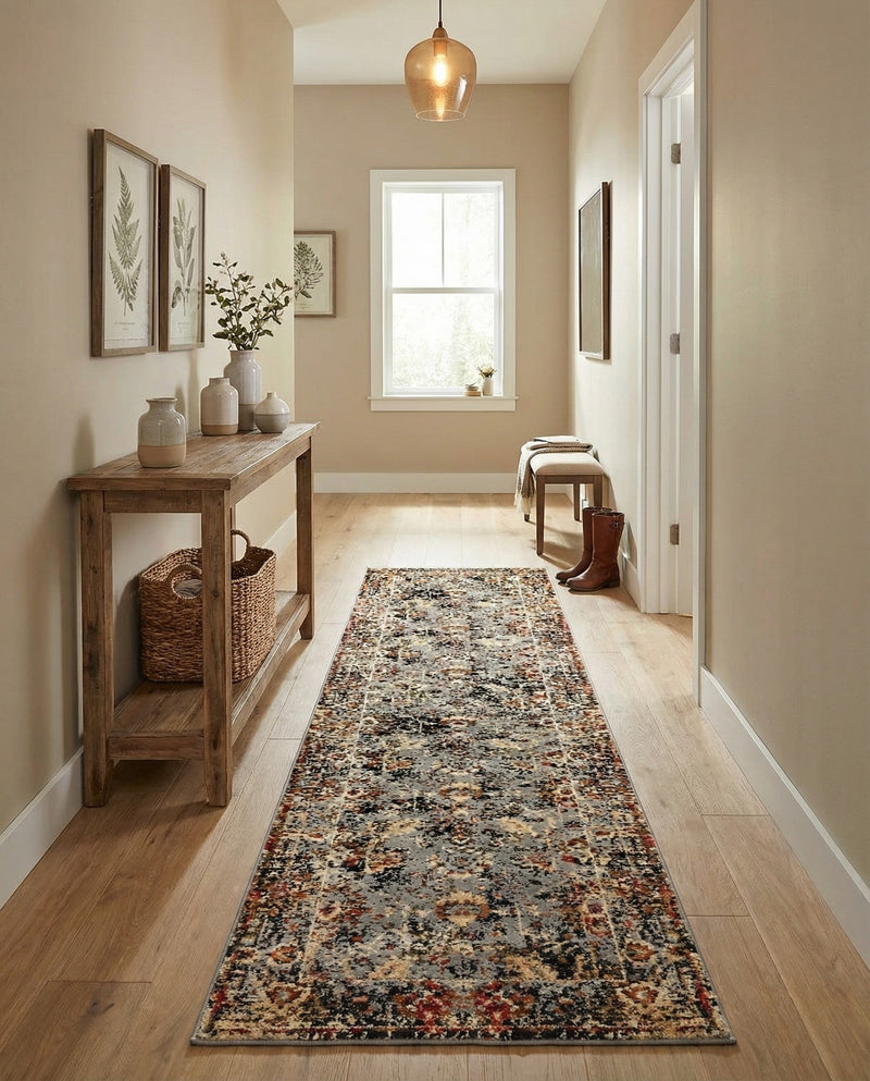 Neptune Elegance Collection Area Rug -  Galatea (Blue) Runner Blue  lifestyle 53
