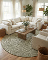 Urban Oasis Rugs Collection Area Rug -  Terrace (Green) Round Green  lifestyle 24