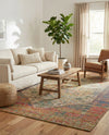 Savannah Threads Collection Area Rug - Sahara Rectangle Multi  lifestyle 43