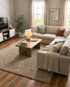 Plush Oasis Collection Area Rug - Serenity (Taupe) Rectangle Taupe  lifestyle 5