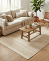 Marina Collection Area Rug - Marina Rectangle Ivory and White  lifestyle 60