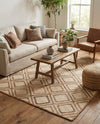 Woven Seaside Jute Collection Area Rug - Marina Rectangle Natural  lifestyle 21