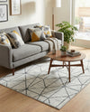 Garden Maze Retreat Collection Area Rug -  Arborlane Rectangle White  lifestyle 29