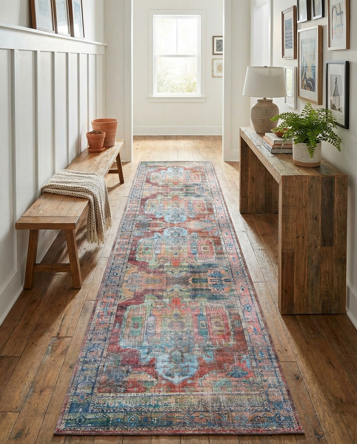Zahara Oasis Collection Area Rug - Sahara Runner Multi  lifestyle 135