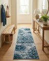 Riviera Elegance Collection Area Rug -  Monaco (Blue) Runner Blue  lifestyle 43