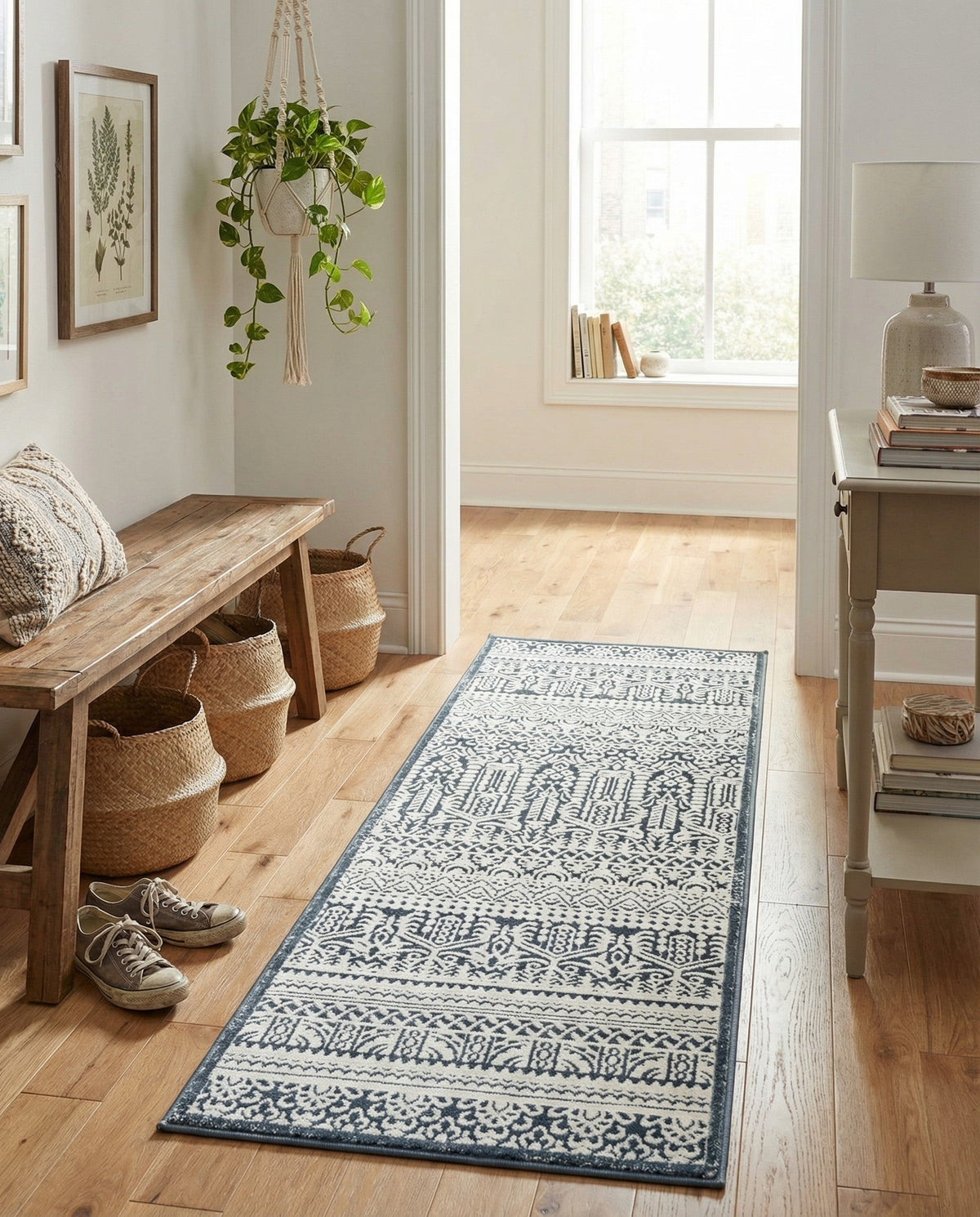 Metro Heights Collection Area Rug -  Chelsea Runner Blue  lifestyle 107