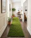 Plush Oasis Collection Area Rug - Serenity (Grass Green) Runner Grass Green  lifestyle 31
