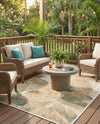 Coastal Terrace Collection Area Rug -  Driftwood Rectangle Ivory  lifestyle 45