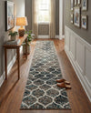 Trellis Mosaic Collection Area Rug -  Pergolatown (Blue Multi) Runner Blue Multi  lifestyle 62