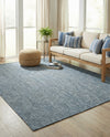 Seaside Serenity Collection Area Rug - Veranda (Blue) Rectangle Blue  lifestyle 24