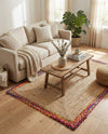 Woven Seaside Jute Collection Area Rug - Seabrook Rectangle Natural  lifestyle 16