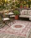Patio Heritage Collection Area Rug -  Lafayette (Rust Red) Rectangle Rust Red  lifestyle 17
