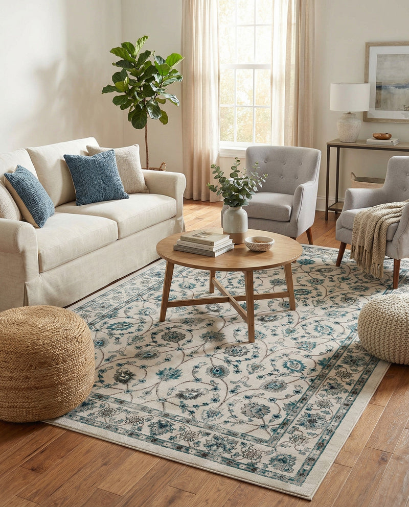 Copenhagen Comfort Collection Area Rug - Frederiksberg Rectangle Ivory  lifestyle 38