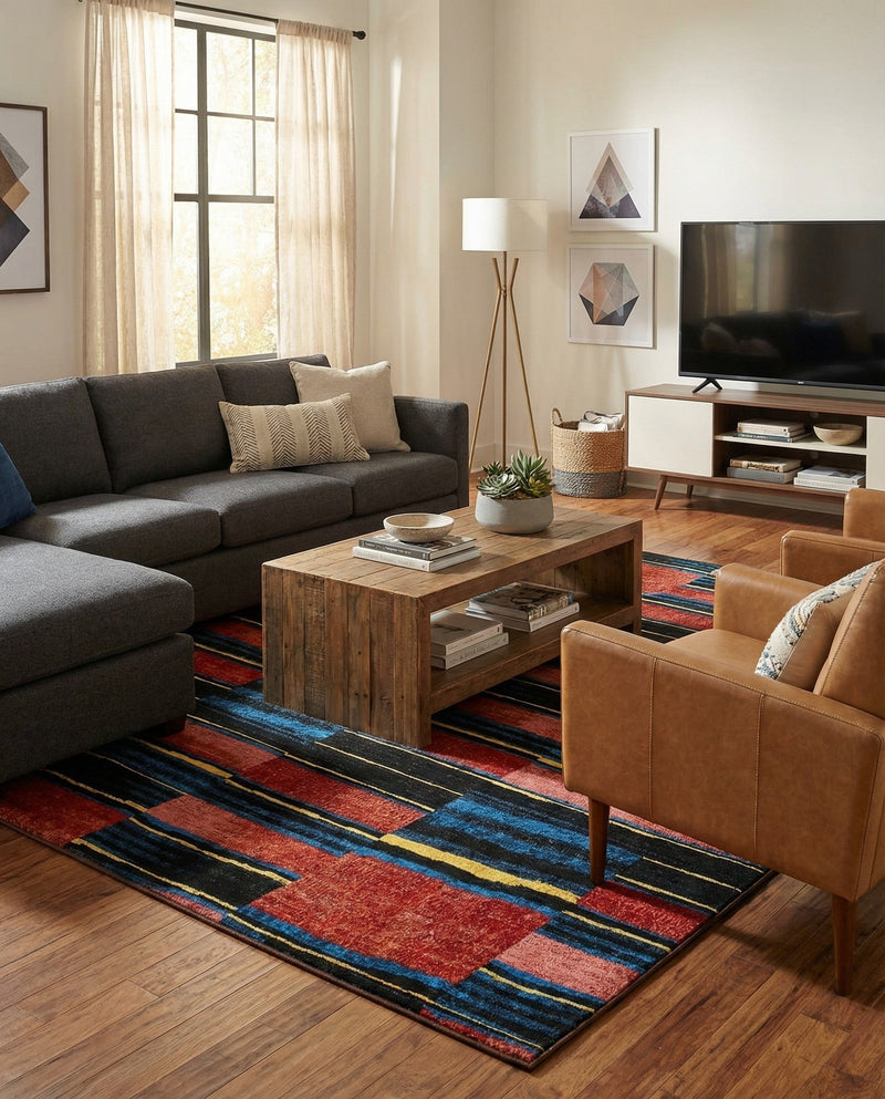 Urban Terrace Collection Area Rug -  Courtyard Rectangle Multi  lifestyle 13