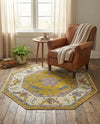 Arcadia Rugs Collection Area Rug - Eden (Green) Octagon Green  lifestyle 57