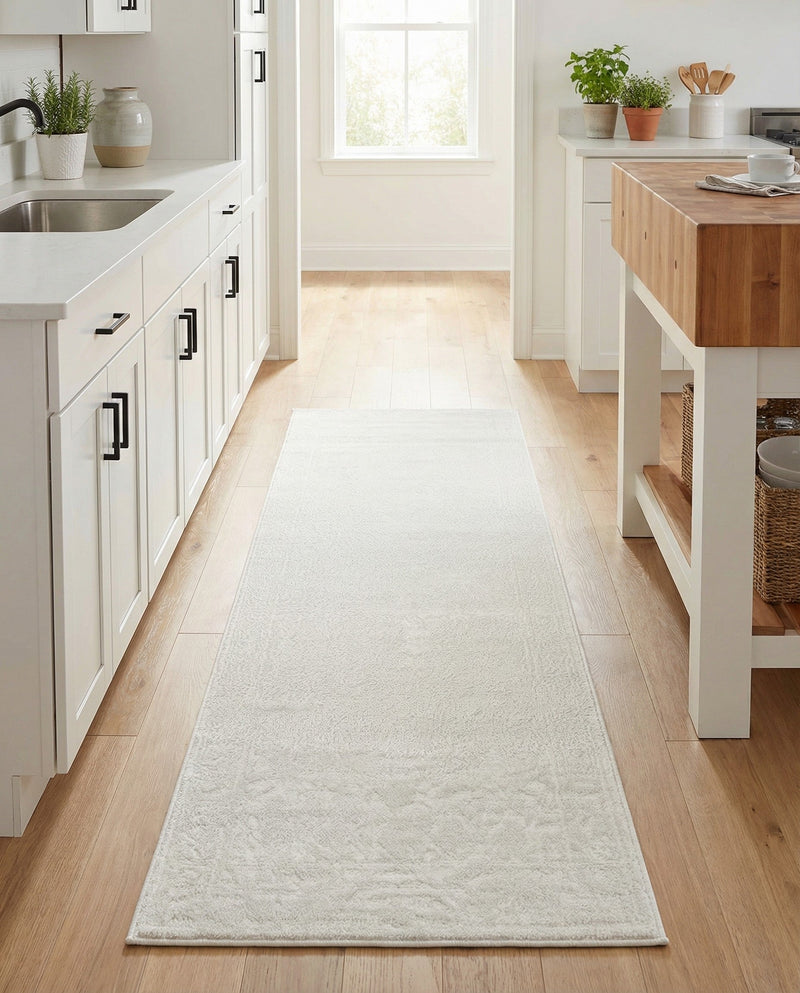 Bloomsbury Elegance Collection Area Rug -  Notting Runner Ivory  lifestyle 65