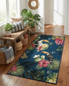 Seaside Blooms Collection Area Rug -  Leaf Runner Multi  lifestyle 64