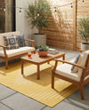 Urban Terrace Collection Area Rug -  Chelsea (Yellow) Square Yellow  lifestyle 20
