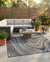 Urban Terrace Collection Area Rug - Soho Rectangle Charcoal  lifestyle 22