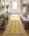 Seaside Haven Rugs Collection Area Rug - Sapphire (Yellow) Runner Yellow  lifestyle 75