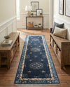 Bazaar Chic Collection Area Rug -  Ouarzazate Runner Navy Blue  lifestyle 40