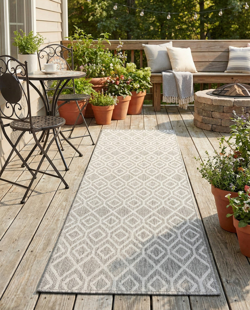 Urban Oasis Rugs Collection Area Rug -  Boulevard (Gray Cream) Runner Gray Cream  lifestyle 45