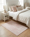 Brighton Stripes Collection Area Rug - Sussex (Pink) Rectangle Pink  lifestyle 7