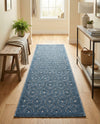 Garden Lattice Charm Collection Area Rug - Arbor (Navy Blue) Runner Navy Blue  lifestyle 33