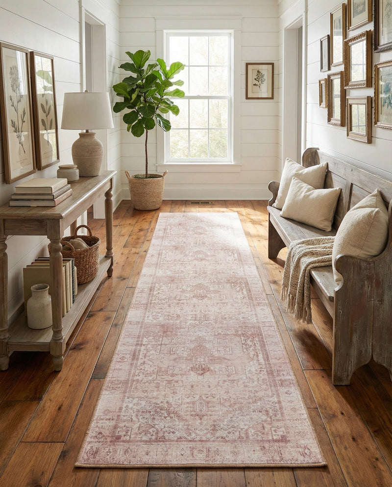 Heritage Elegance Collection Area Rug -  Windsor (Beige) Runner Beige  lifestyle 32