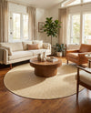 Urban Oasis Rugs Collection Area Rug -  Rooftop (Yellow Ivory) Round Yellow Ivory  lifestyle 67