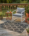 Savannah Pergola Collection Area Rug - Arbor (Black) Rectangle Black  lifestyle 26