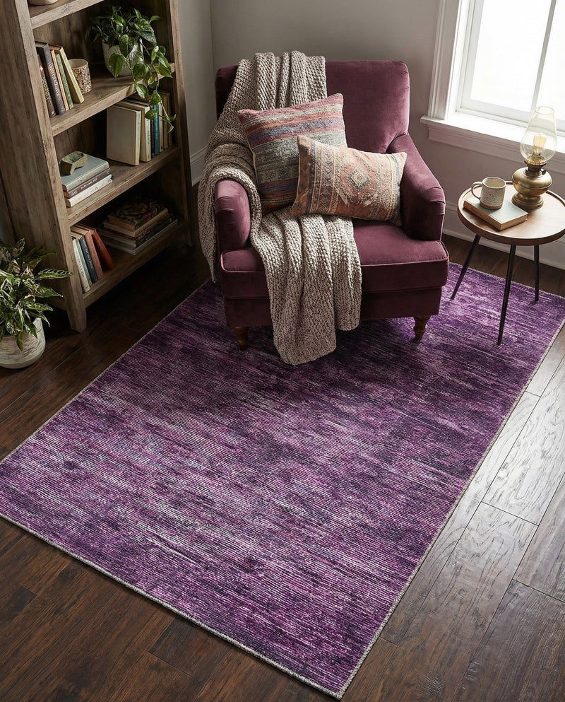 Sahara Essence Collection Area Rug - Oasis (Purple) Rectangle Purple  lifestyle 3